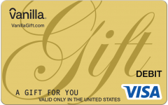 Gold Script Visa Gift Card